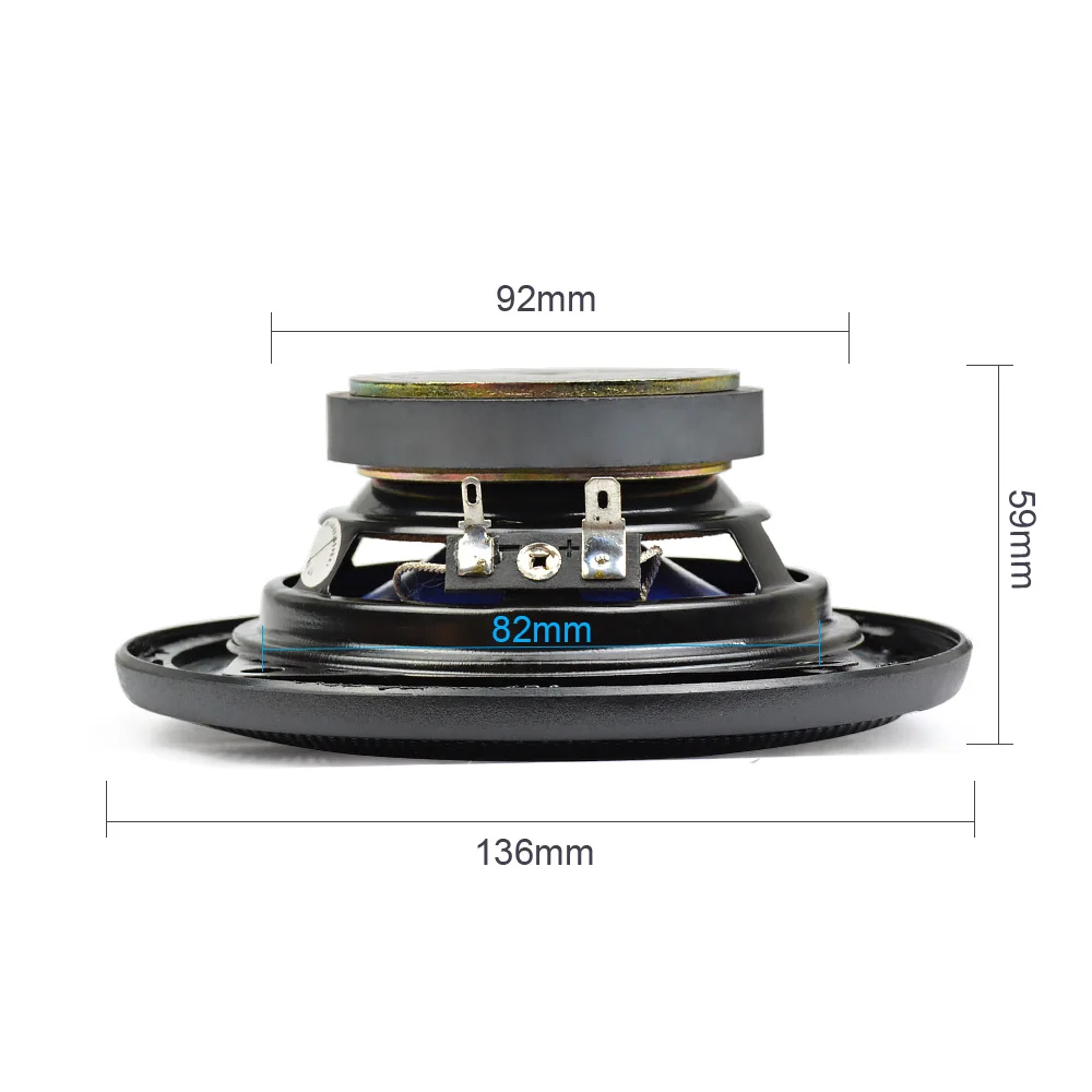 Аудио портативные колонки 4Ohm 180W коаксиальный 2 способа шт 4 дюймовые