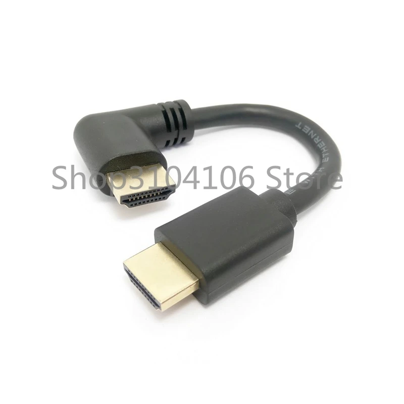 Кабель HDMI 2,0 угол 90 градусов HDMI к HDMI кабель 4k HDMI кабель 4K 1080P 3D для проектора PS3 HD компьютерный кабель 15 см/60 см/180 см