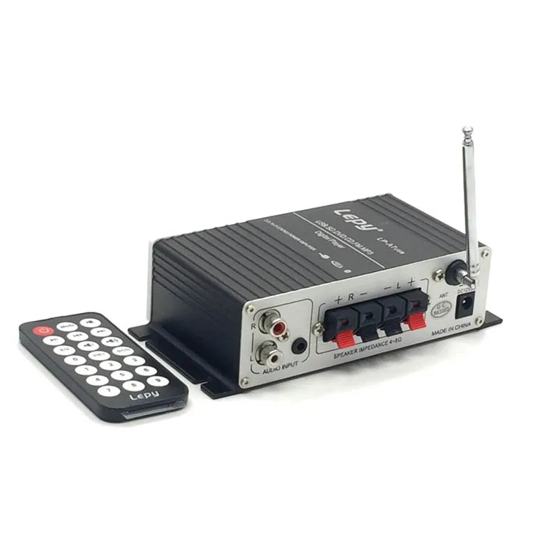 Kaolanhon 20 Вт* 2 Bluetooth 4,2 домашний автомобильный усилитель LP-A7 12 В USB FM с радио дистанционным управлением Мини цифровой усилитель аудио плеер