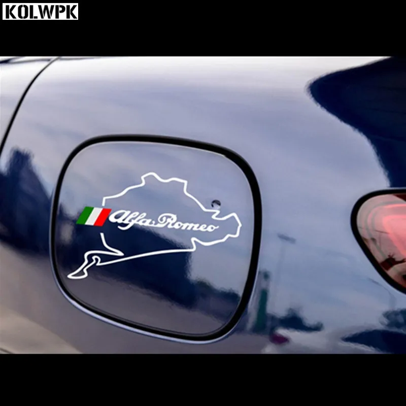 1 шт. новый стиль крышки топливного бака автомобиля lahua стикер Racing Road Nurburgring для alfa