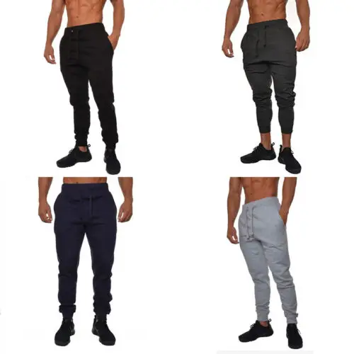 Для мужчин повседневные штаны Slim Fit Urban прямой крой брючин Jogger карандаш
