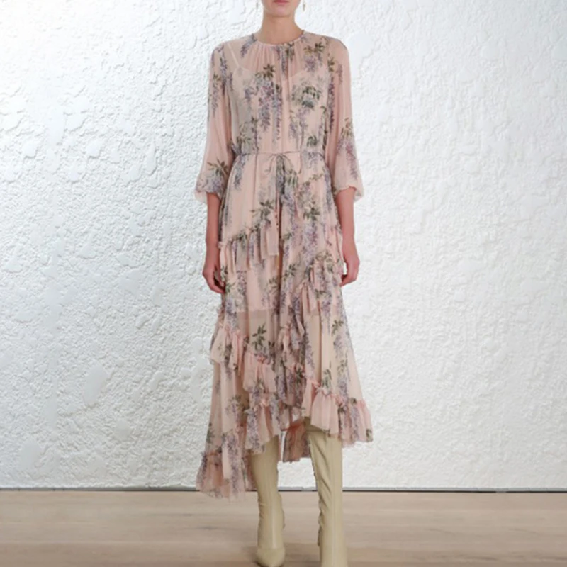 Высокая улица Новая мода подиум 2020 дизайнерское платье женские цветочные