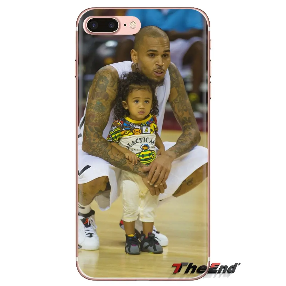 Чехол для телефона Sony Xperia Z Z1 Z2 Z3 Z5 compact M2 M4 M5 C4 E3 T3 XA Huawei Mate 7 8 Y3II Chris brown и его дочь |