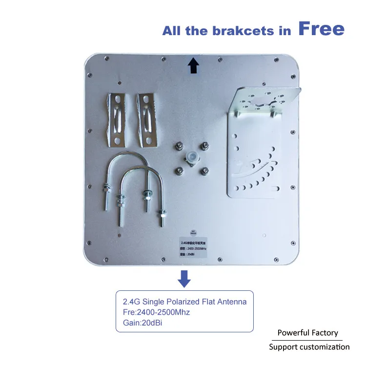 Однонаправленная плоская антенна 20dBi с поляризацией настенное крепление 2 4G Wi Fi