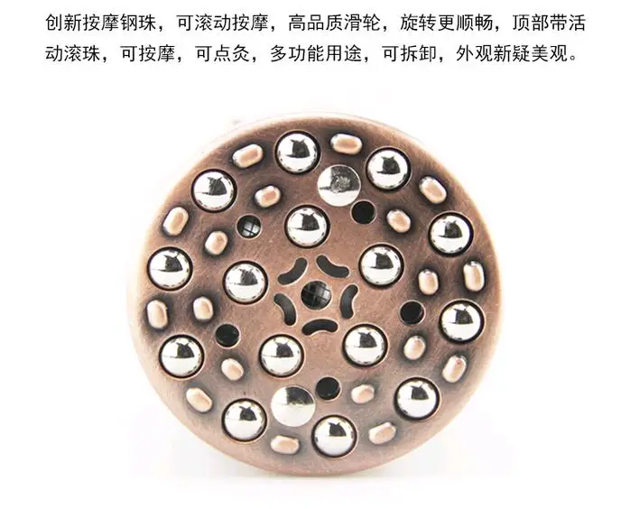 Медная Массажная палка роликовая палочка для прогревания мокса скраппинга