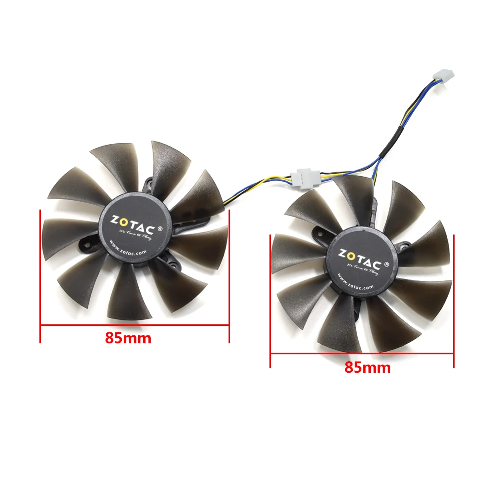 Вентилятор охлаждения для видеокарты ZOTAC GTX1060 6 ГБ GTX 1070 Mini 1060 GFY09010E12SPA GA91S2H 85 мм 4