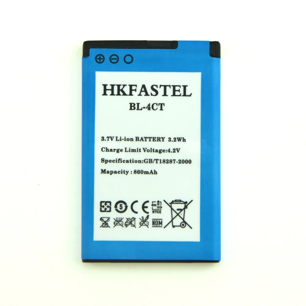 Hkfastel Новый BL 4CT 4ct литий ионный Сотовый телефон Батарея для Nokia 2720f 2720a 2720 раза 5310