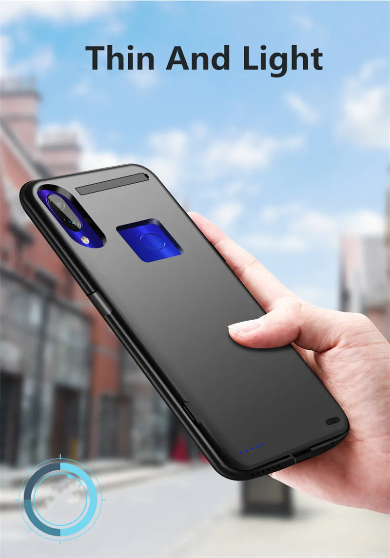 Neng 6800 мАч чехол для зарядного устройства Xiaomi Redmi note7 Pro Note7 зарядки аккумулятора