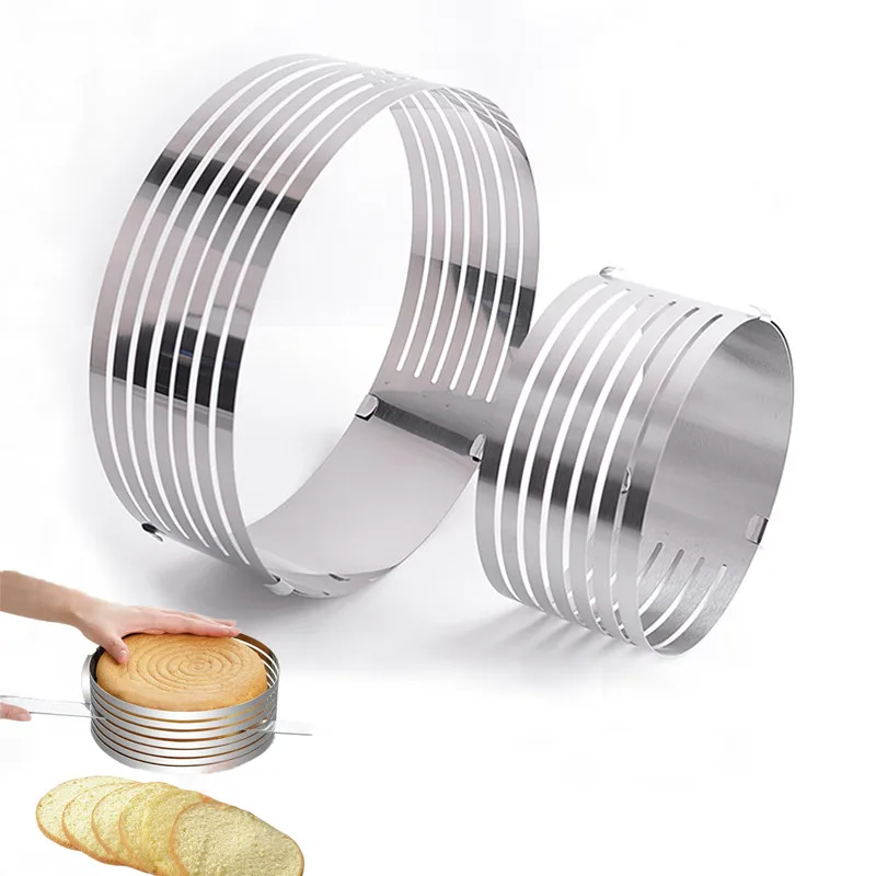 Форма для мусса круглая форма выпечки регулируемая торта хлеба слайсер | Дом и