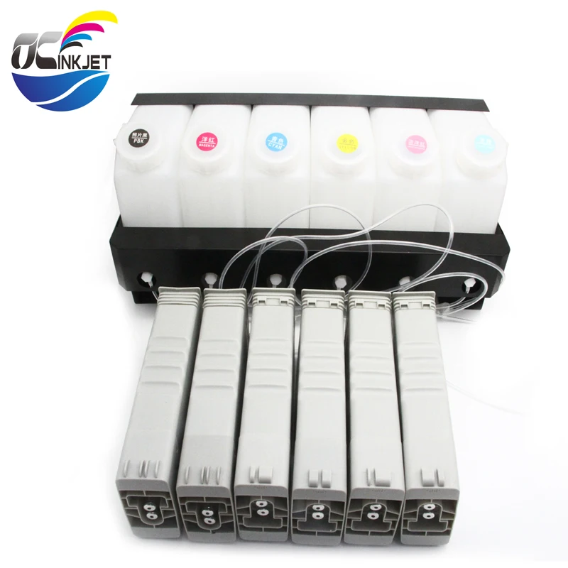 OCINKJET 6 цветов с чипом декодер для hp Designjet Z5000 5100 5500 широкоформатная система питания
