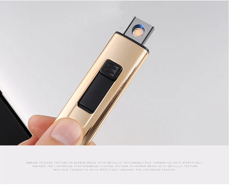 Креативная труба перезаряжаемая USB ветрозащитная беспламенная зарядка электронная прикуриватель бездымный супер зажигалка для мужчин