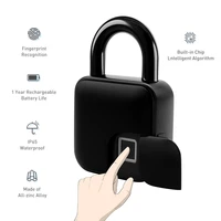 aimitek fingerprint padlock ip65 waterproof anti theft security keyless smart lock for door luggage case gym locker bike office