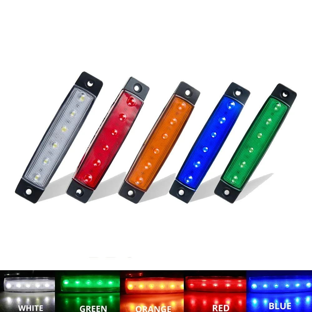 Автомобильные аксессуары 30pcs 12V 6 светодиодов Грузовик Автобус Лодочный Прицеп