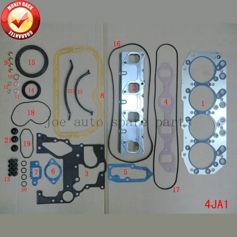 4JA1 полный комплект прокладок двигателя для ISUZU/Campo/Trooper 2499CC 2.5L 5 87812 706 4| |