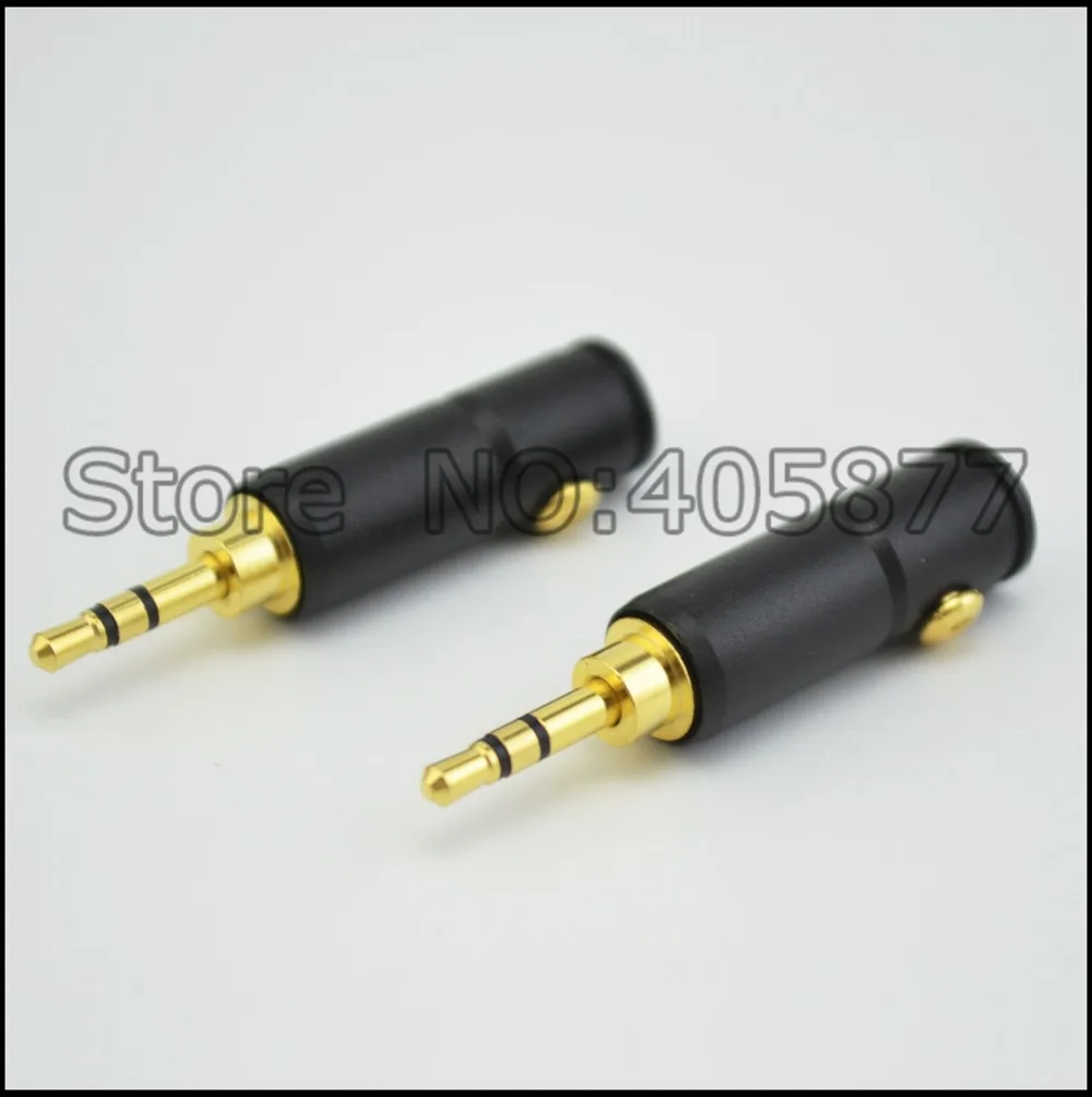 10 шт. позолоченный 2 5 мм 3 ploe штекер аудио разъем припоя|3 plug|connector 3connector 2.5mm |