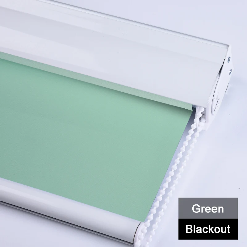 Blackout-fruit green CASAYA сверхпрочные рулонные шторы С Пылезащитным покрытием, легко очищающие оконные шторы, затемненные шторы для офиса, кровати, гостиной, 1 м x 1 м - Цвет: Blackout-fruit green