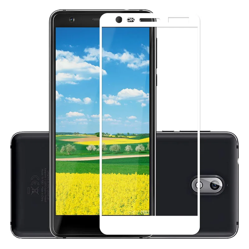 Полное покрытие закаленное стекло для Nokia 3 1 защитный чехол 2018 TA-1063 TA-1057 Передняя