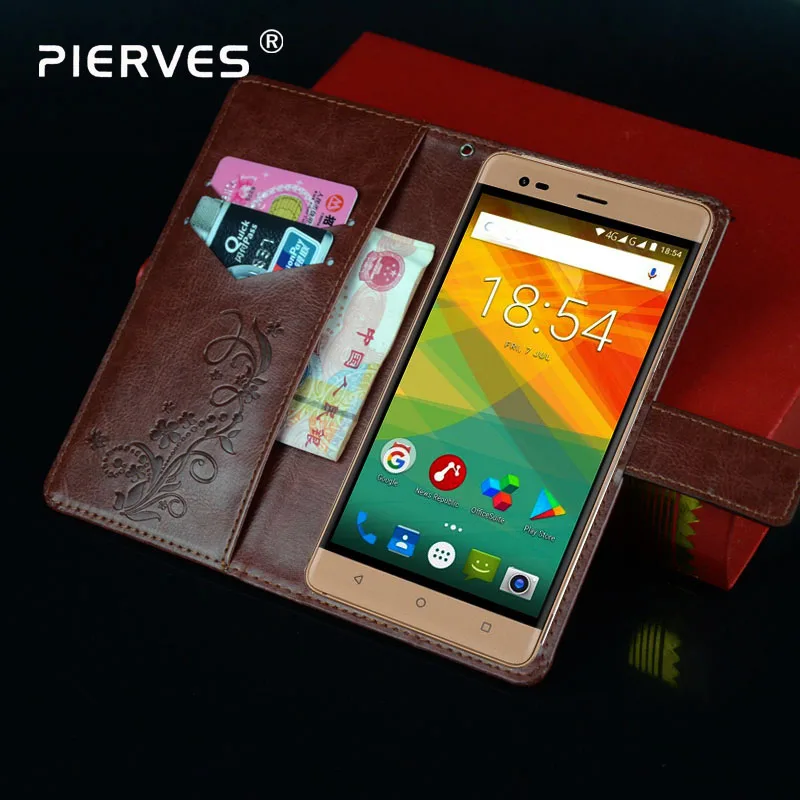 Роскошный откидной Чехол бумажник Pierves из искусственной кожи чехол для телефона