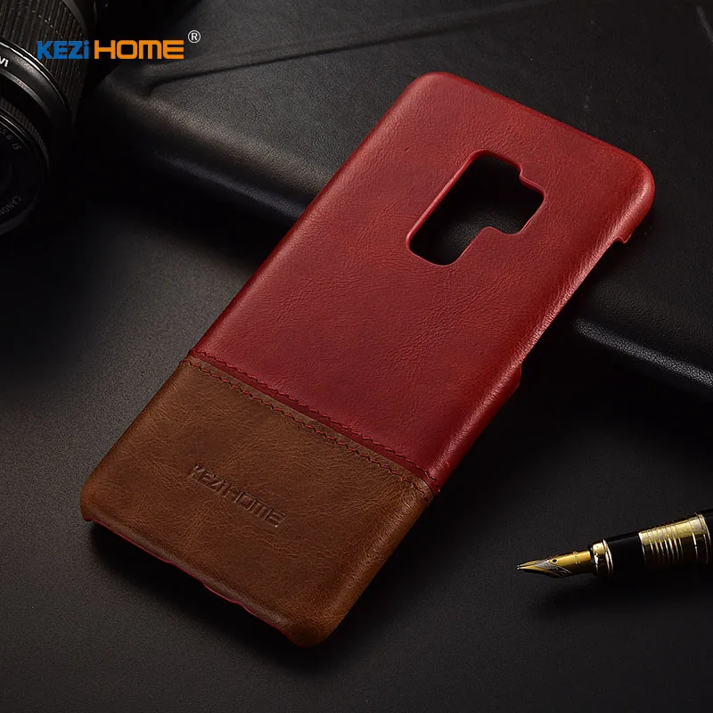 Чехол для Samsung Galaxy S9 Plus KEZiHOME роскошный популярный цвет натуральная кожа жесткая