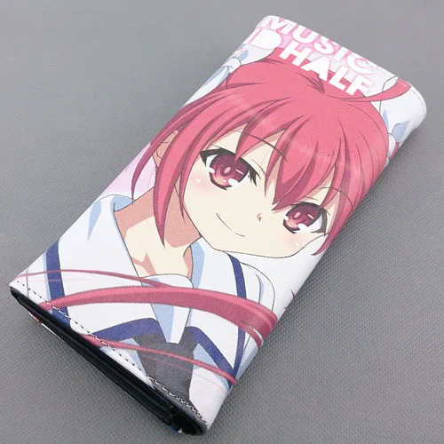 Длинный стильный кошелек из искусственной кожи с красочной печатью аниме