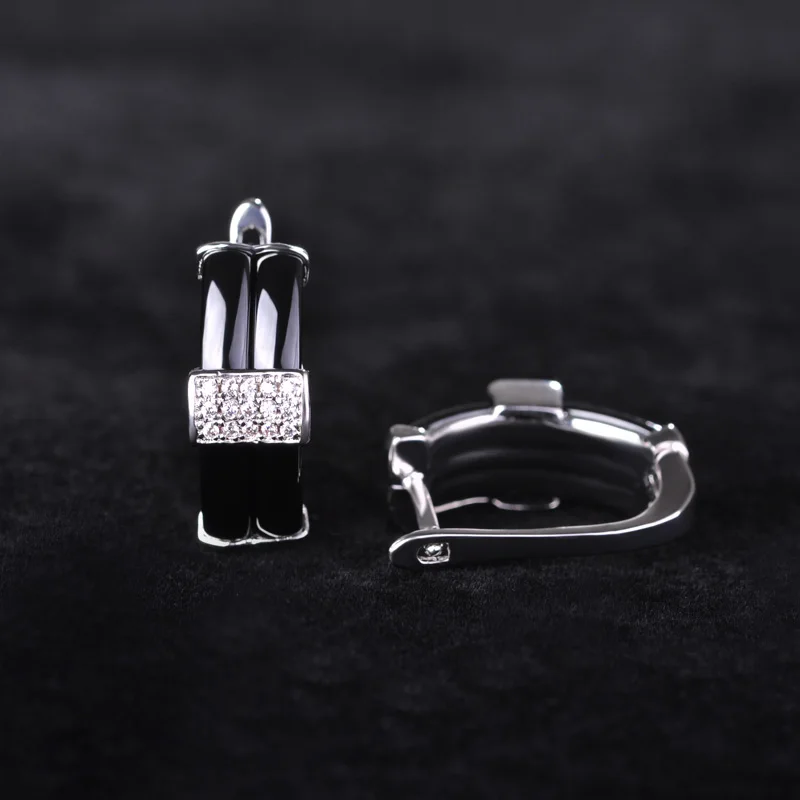 Шикарный Геометрические Керамические Кольца и Серьги Комплект Ювелирных