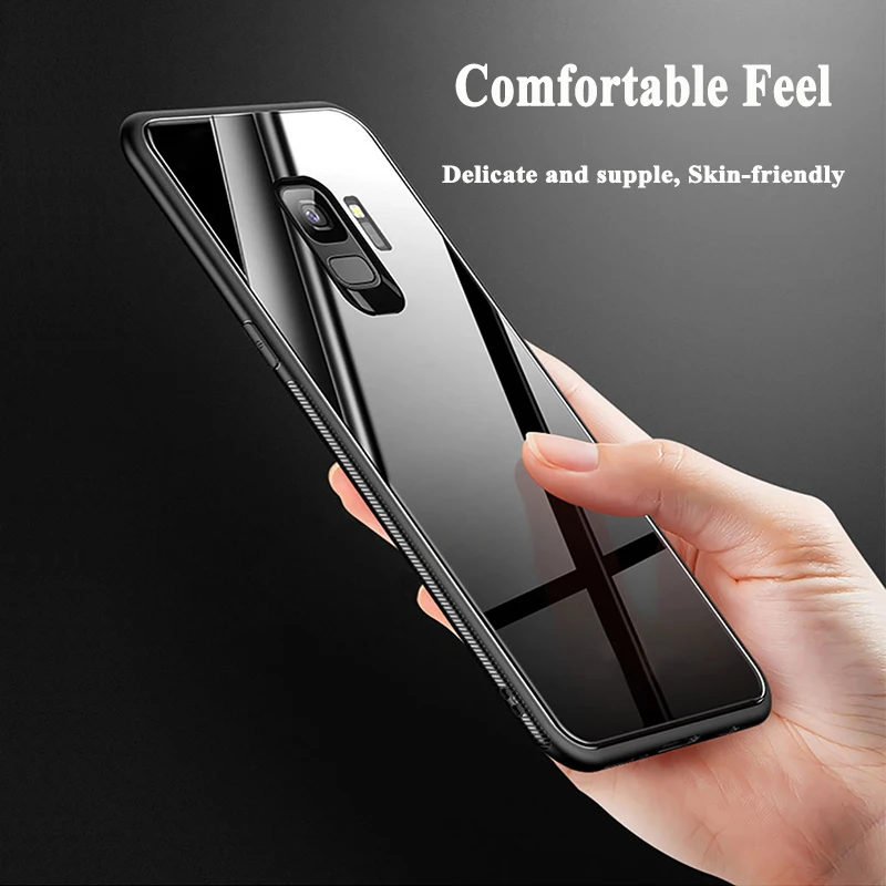 Гибридный Мягкий ТПУ силиконовый Бампер Ультра тонкий шелк 9H закаленное стекло