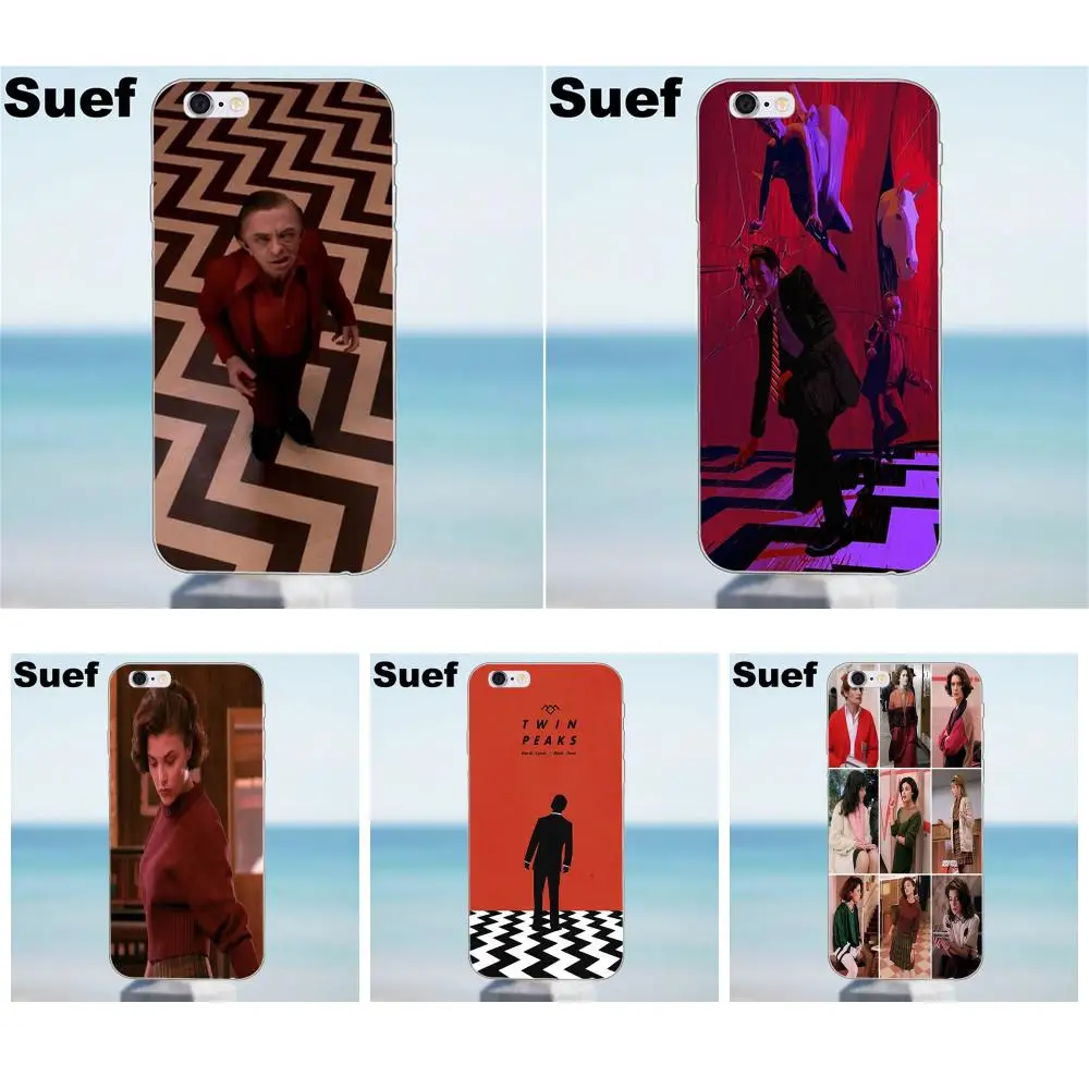 Черный домик мечты Твин Пикс для iPhone 4 4S 5 5S 5C SE 6 6S 7 8 Plus X Galaxy J1 J3 J5 J7 A3 A5 2016 2017 TPU