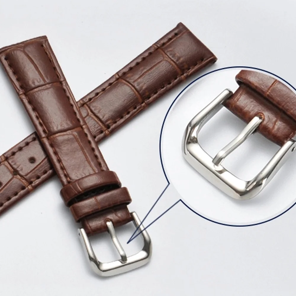 Genuine Leather Watchband For Men Women Watches Straps 14mm 15 16 17 18 19 20 21 22 23 24mm Wristbands With Tool Accessories