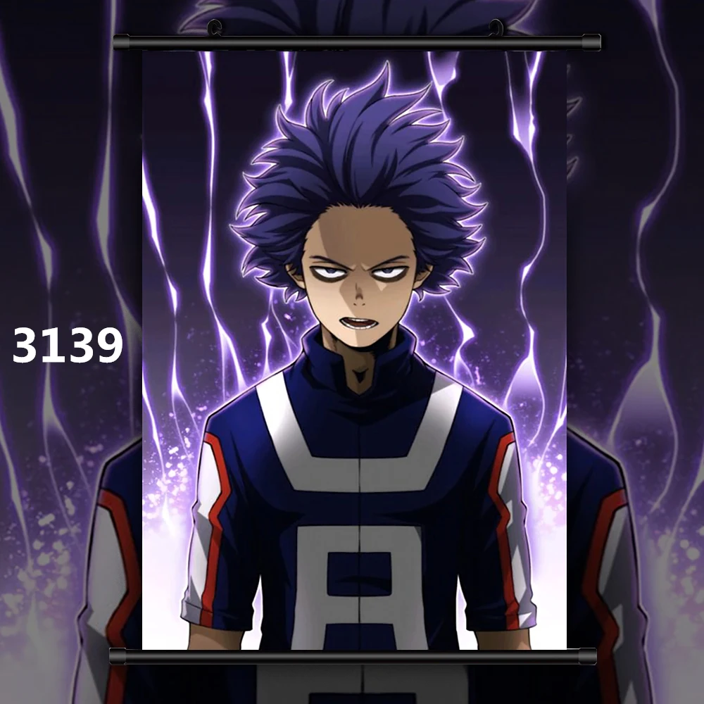 3139 Boku no My Hero Academy Midoriya Bakugou Shoto Dabi Kirishima Аниме Манга настенный плакат свиток F - Цвет: 3139