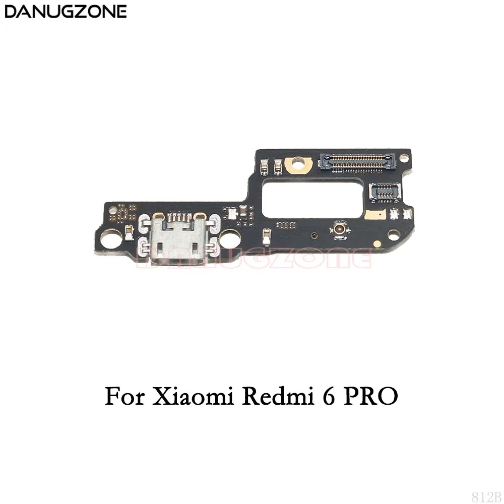 For Redmi 6 Pro Usb-порт для зарядки док-станция разъем Гнездовой разъем с патроном плата для зарядки гибкий кабель для Xiaomi Redmi Note 6 PRO 7/Redmi 6 6A 7 - Цвет: For Redmi 6 Pro