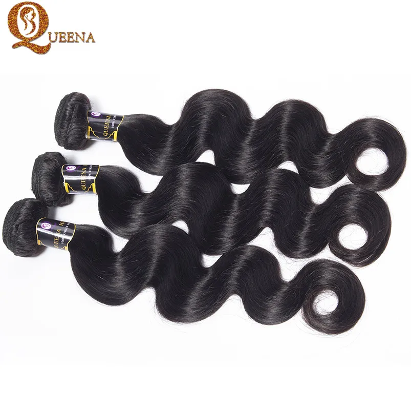 7А Малайзии Девы Волос Объемная Волна 3 Расслоения С Закрытия Кружева Фронтальной