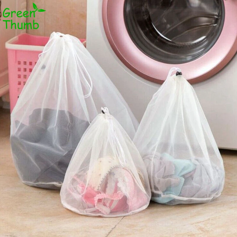 

1pc Mesh Laundry Wash Bags Nylon Clothes Washing Machine Bag Laundry Bra Aid Lingerie Mesh Net Wash Bag