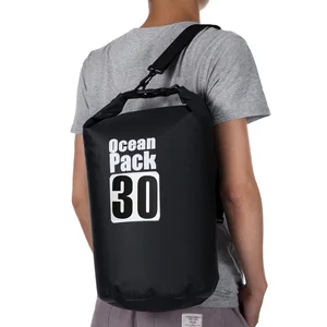 Уличная Водонепроницаемая сухая сумка 20 л30 л40 л, портативная морская сумка в форме бочонка, прочная и легкая для плавания, дайвинга, кемпинга