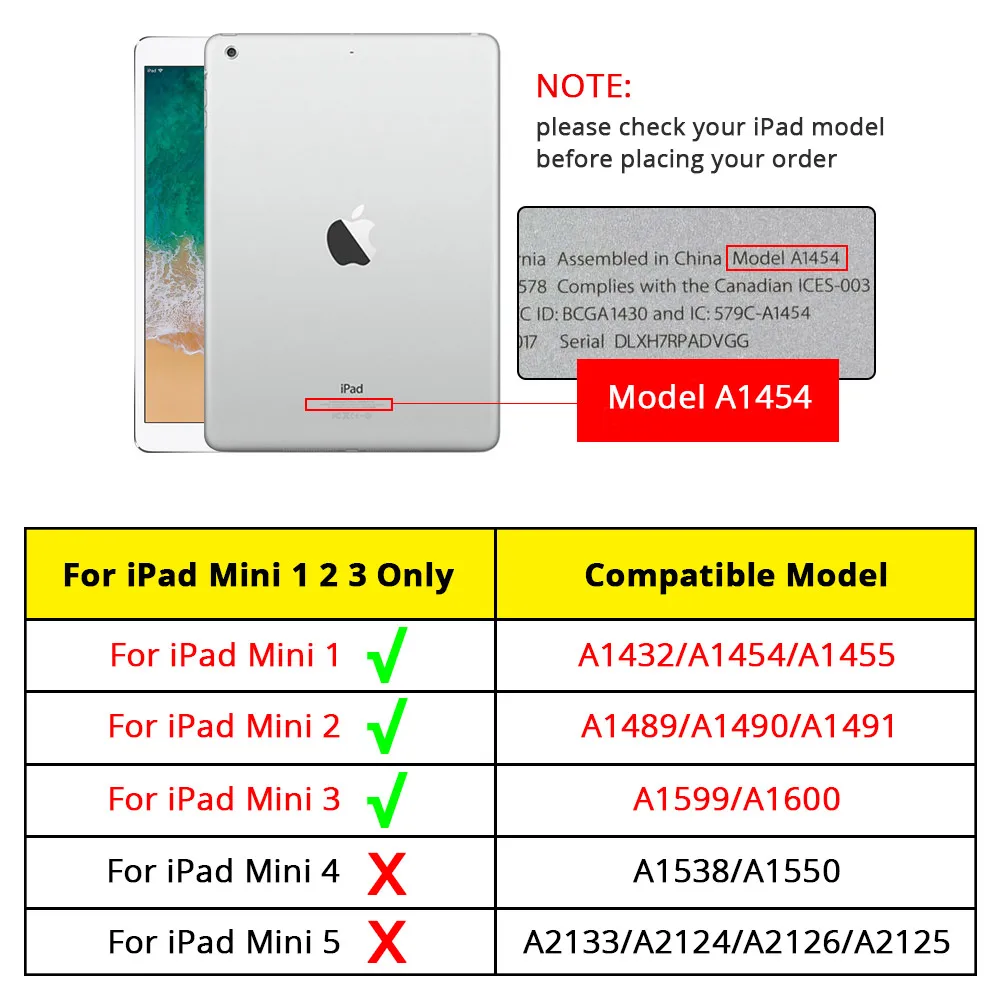 Чехол-книжка для iPad Mini 1 2 3 из искусственной кожи | Компьютеры и офис