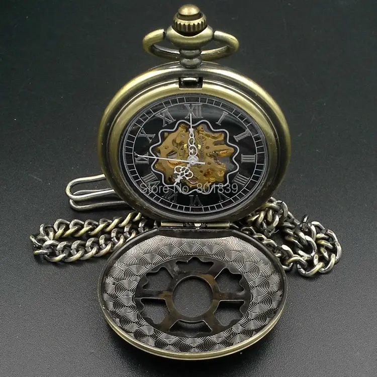 Чехол с отверстиями черный циферблат Romen Number Hand Wind механический мужской