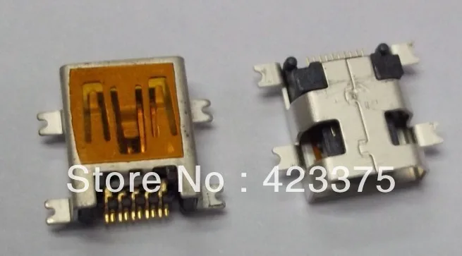 Бесплатная доставка Мини 10 Pin USB разъем мобильного зарядки с столбом 50 шт.|connector