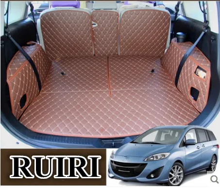 Хорошие коврики! Специальные коврики для багажника Mazda 5 2018-2006 7 мест прочные