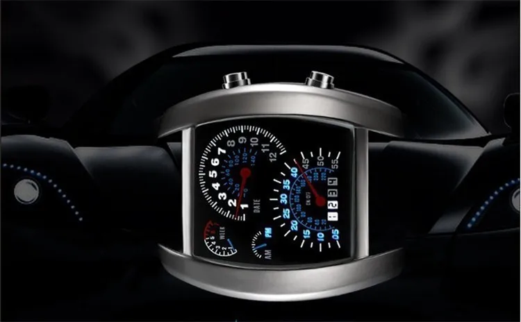 Часы наручные мужские цифровые светодиодные спортивные с силиконовым ремешком