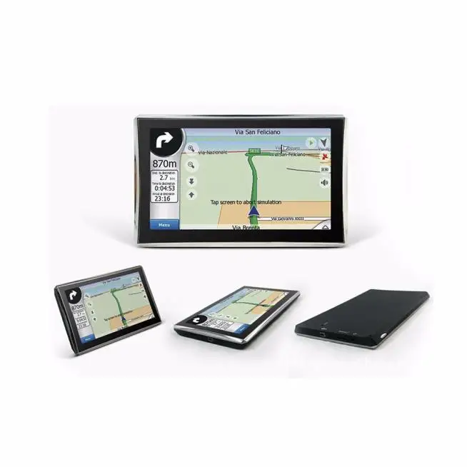7 0 дюймов Сенсорная плоская панель GPS навигатор 128MB + 4G портативный автомобильный