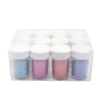 12 colors 10 цветов в наборе, золотой порошок, клей, сделай сам, блестящий клей, сделай сам, декоративная живопись, художественные наборы, цветной золотой порошок, блеск, раннее образование - Цвет: 12 colors
