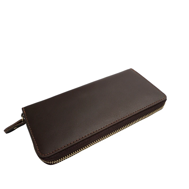 Мужская модная сумка-клатч из натуральной кожи длинный большой вместительный