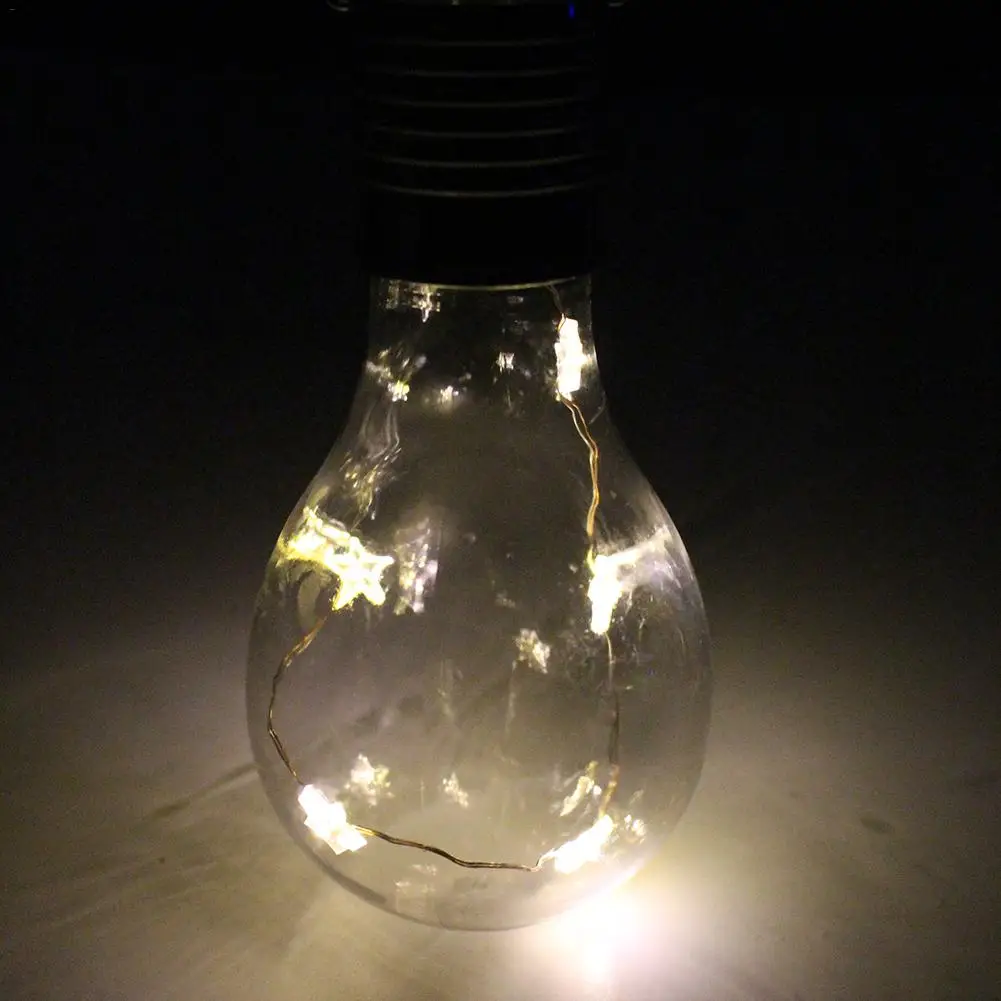 5LED Солнечная лампочка Водонепроницаемая IP65 35lm Светодиодная лампа 0 6 W Звезда