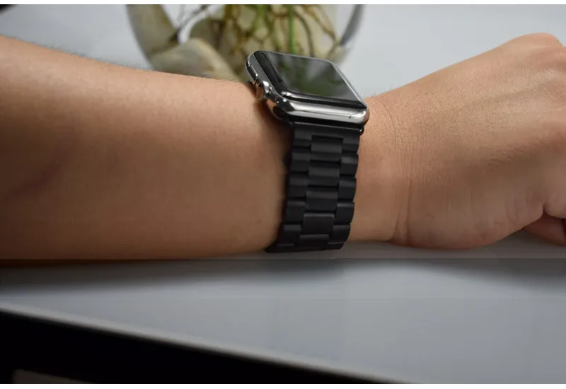 Ремешок из нержавеющей стали для apple watch, ремешок для часов correa aplle, 42 мм, 38 мм, 44 мм, 40 мм, iwatch, серия 4, 3, 2, 1, браслет, ремешок для часов