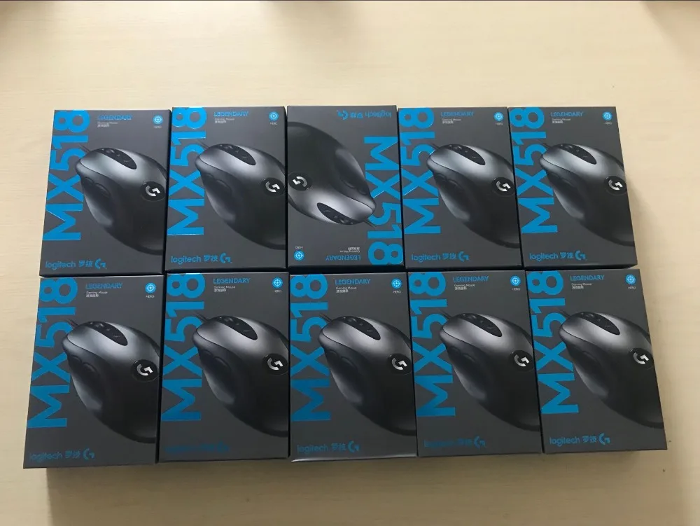 Новая версия Классическая игровая мышь logitech MX518 16000 dpi