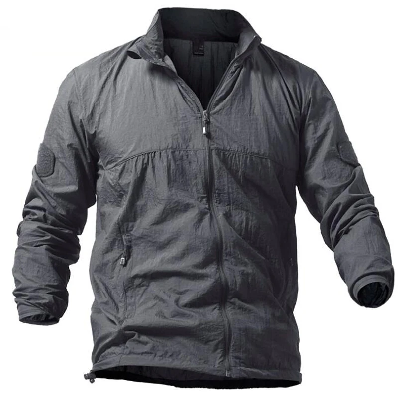 Куртка ветровка мужская тактическая воздухопроницаемая светильник цезащитная