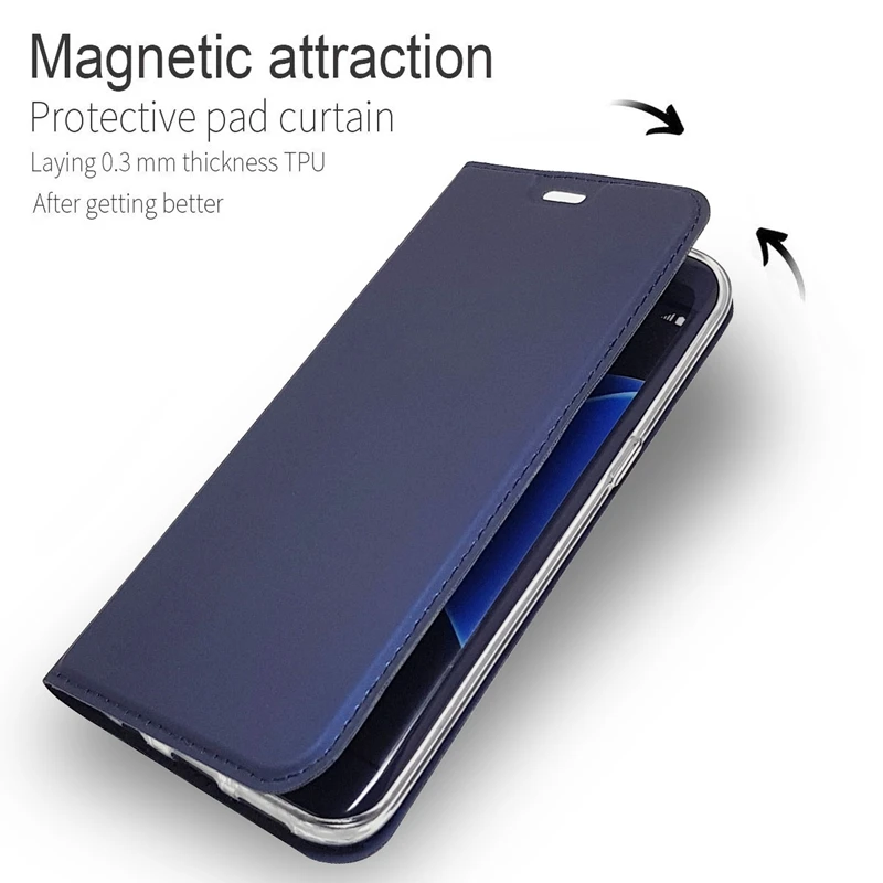 Чехол для Samsung Galaxy S7 роскошный флип чехол из искусственной кожи книжка Etui S7/S7 Edge S