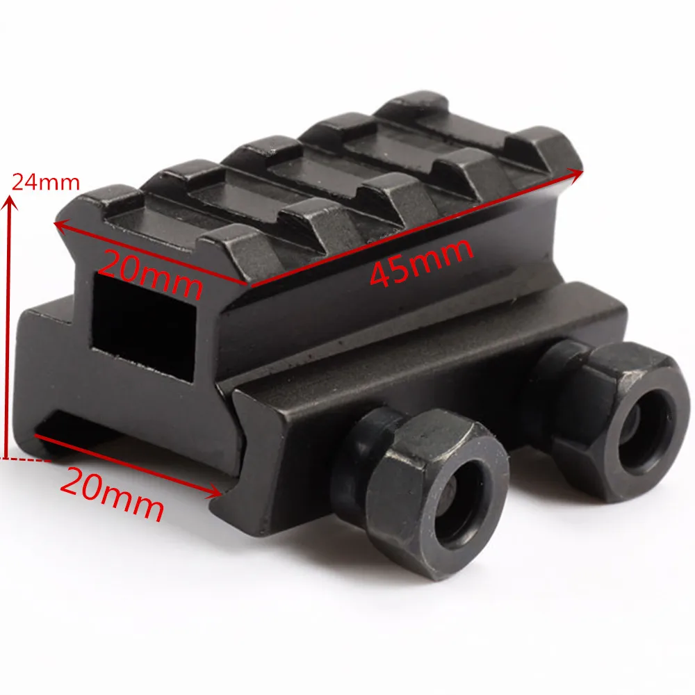 Охотничье тактическое Быстроразъемное 4 слота с низким райзером 20 мм Вивер