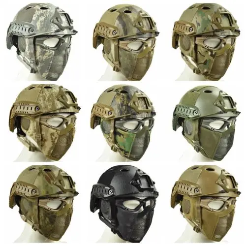 Уличная Военная Тактическая Маска для страйкбола пейнтбола CS Быстрый Шлем и
