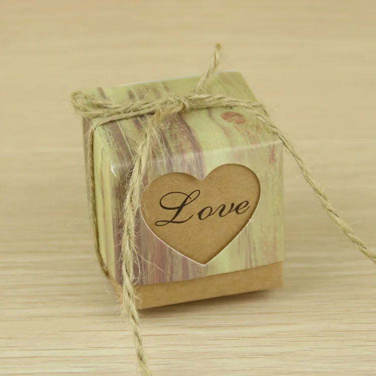 100 шт романтическая конфетная коробка с сердцем для свадебного украшения