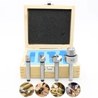 4 шт. MT1 древесины токарно-револьверный станок Live Center комплект Арбор токарные инструменты с деревянной чехол Бесплатная доставка